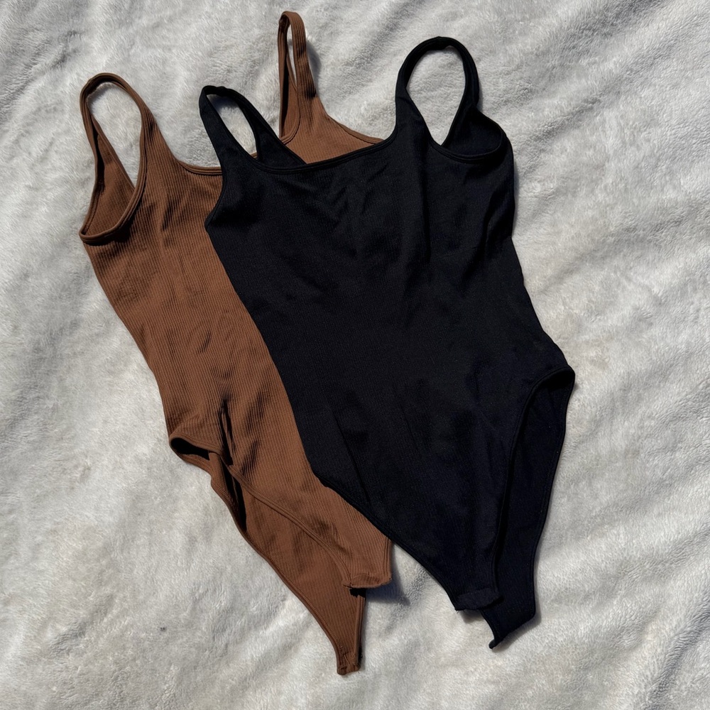 Bodysuits in Black & Brown - Women